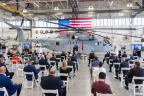 洛克希德·马丁公司西科斯基公司在其位于康涅狄格州斯特拉特福德的工厂举行仪式，庆祝首架在康涅狄格州建造的CH-53K直升机。